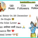 Jay Shree Ram Bio For Instagram