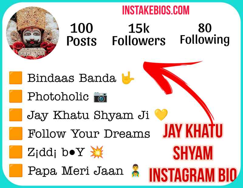 Jay Khatu Shyam Instagram Bio 