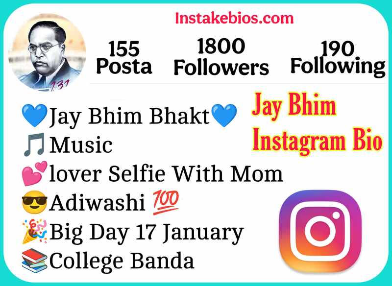 Jay Bhim Instagram Bio 
