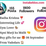 Radha Krishna Bio For Instagram
